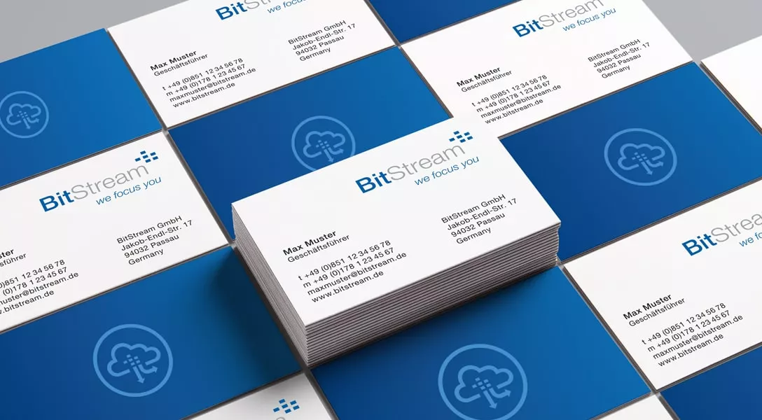 kwswerbung Aufbau Design Visitenkarte Geschäftsausstattung bitstream