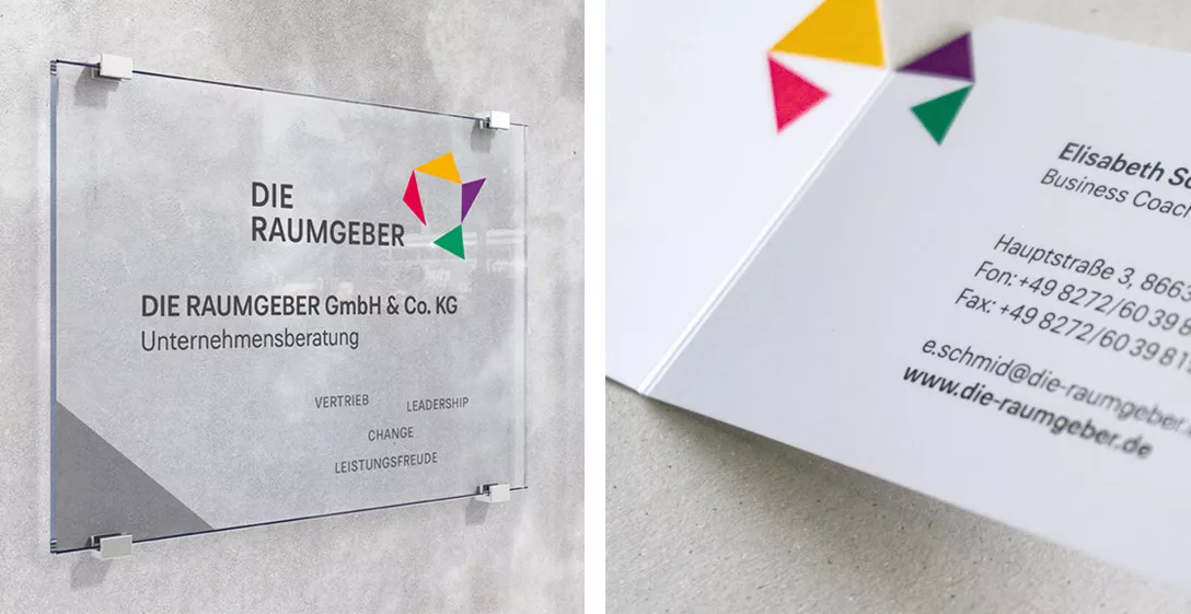 kws werbeagentur - projekt die raumgeber - webseite, logo und corporate identity