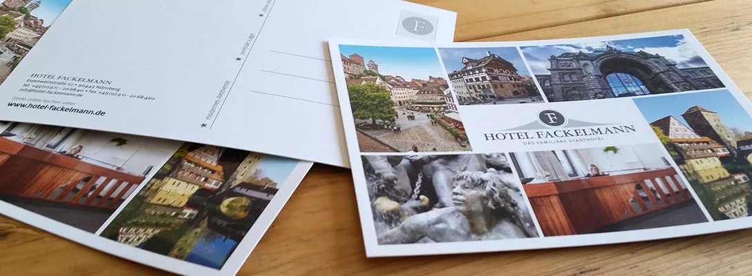kws werbeagentur - projekt hotel fackelmann - webseite und postkarte