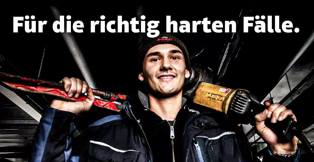 Ziegelbaur Mitarbeiterbilder Fachkräfte-Suche Motiv: Für die ganz harten Fälle.