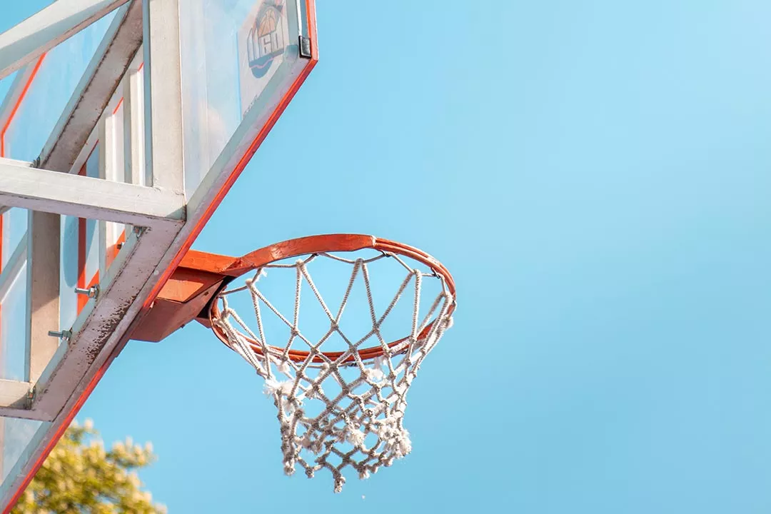 Mobiler Basketballkorb Aktion mit den Angels aus Nördlingen