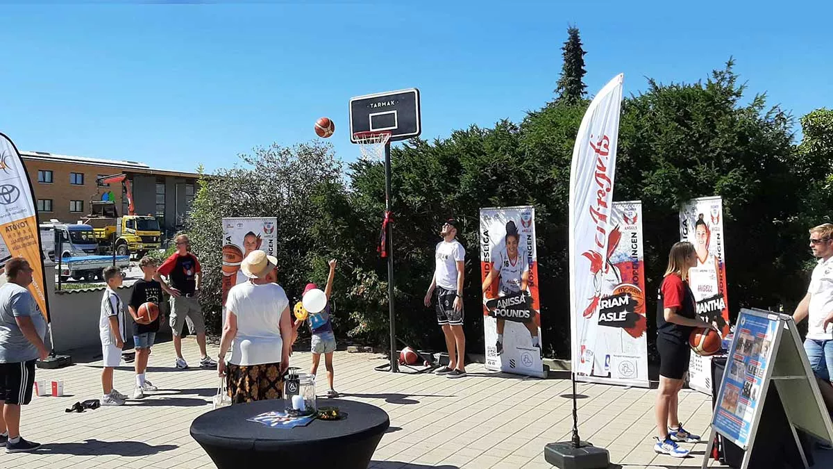 Die Basketball Angels zu Gast bei der kws, Gewerbeschau 2022 in Wemding 