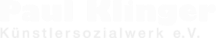 Kundenlogo Paul Klinger Künstersozialwekr Weiss